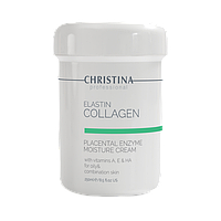 Увлажняющий крем для жирной кожи Christina Elastin Collagen Placental Enzyme Moisture Cream with Vitamins A, E