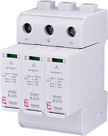 ETI Обмежувач перенапруги ETITEC M T2 PV 1500/20 Y