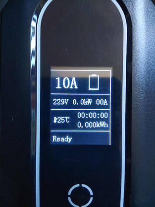 Зарядний пристрій 3,5 кВт 3-16а від 220В з дисплеєм, конектор тип-2, IEC 62196-2 (європейський), фото 5