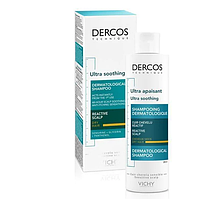 Успокаивающий шампунь для нормальных и жирных волос Vichy Dercos Ultra-Sensitiv Shampoo Ultra Soothing (200ml)