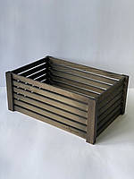 Ящик деревянный декоративный "Трио L" (15х36х24 см) Венге