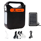 LED ліхтар із сонячною панеллю та PowerBank на 4000мАч, EP-391B / Кемпінговий ліхтарик з Bluetooth, фото 6