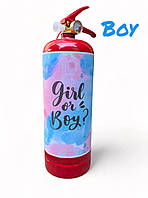 Вогнегасник для гендерної вечірки, Boy блакитний, 3000 г