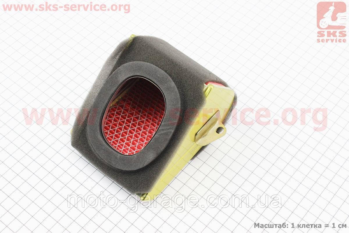 Фільтр повітряний GY6 125-150, 152QMI, 157QMJ, скутер китай, Трикутний