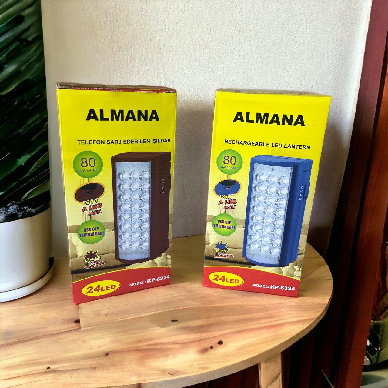Ліхтар переносний світлодіодний акумуляторний Almina dl 2424 з Power Bank
