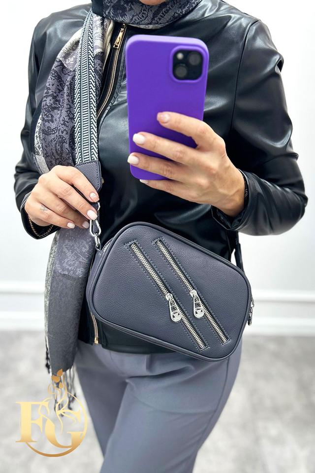 Жіноча сумочка з блискавками "Look" оптом