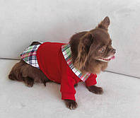 Толстовка с рубашкой красный Для собак Dogs Bobma 3