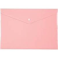 Папка-конверт Axent A4 Pastelini на кнопке розовая 1412-10