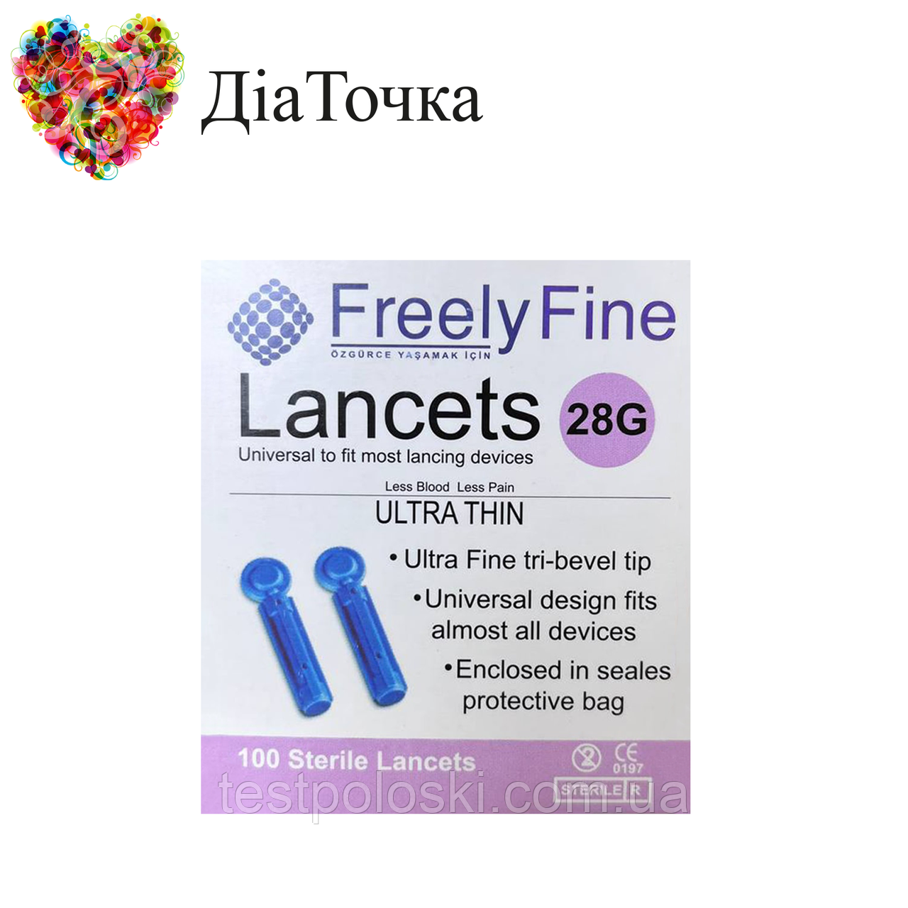 Ланцети Rodus 28G 100 шт., фото 1