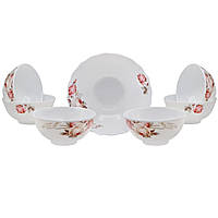 Набір склокерамічних салатників "Троянди" 7615