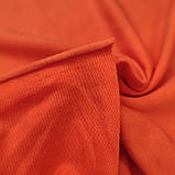 Трикотаж футер двонитка (двонитка) помаранчева, жовтогаряча, фото 3