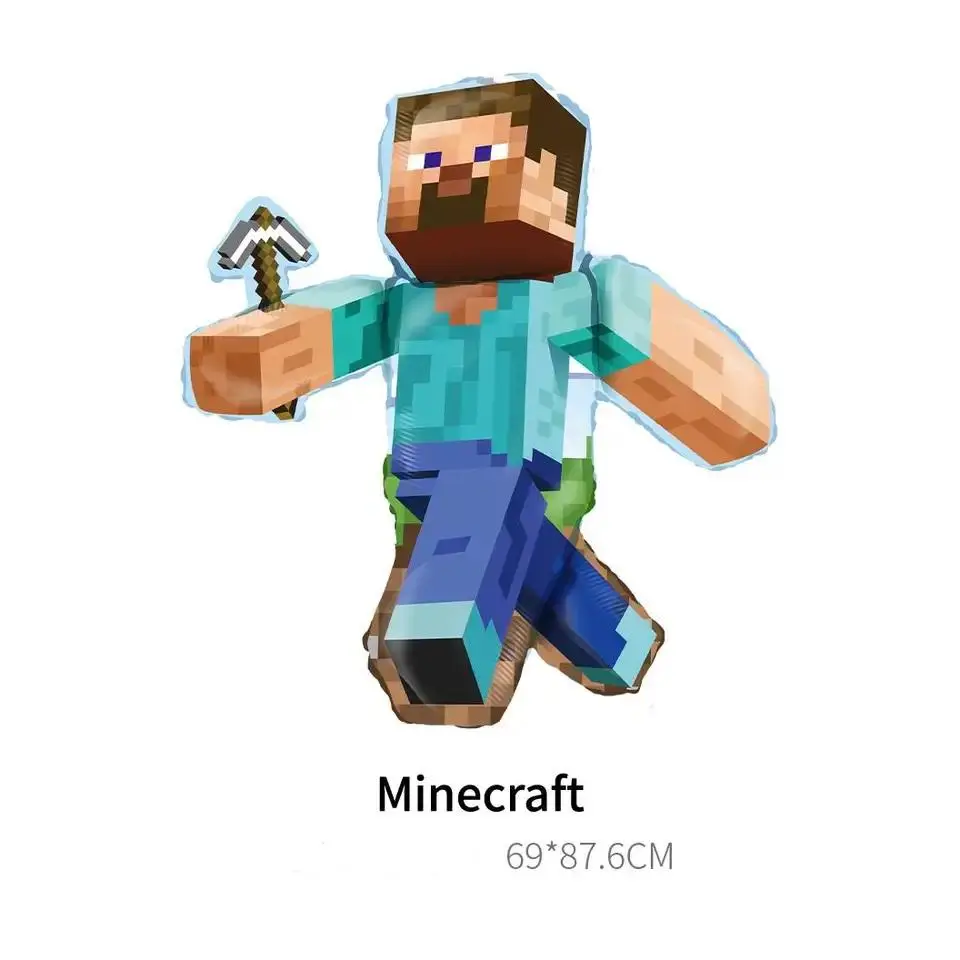 Фольгована велика повітряна куля Стів Майнкрафт, 69х87.6 см