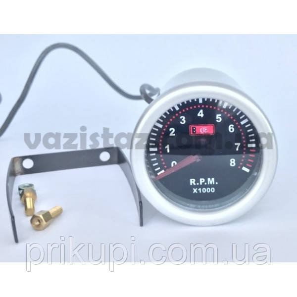 Тахометр стрілочний LED 7705-2, d52мм