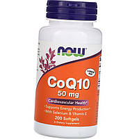 Коэнзим Q10 NOW Foods CoQ10 50 mg 200 капс Кофермент Vitaminka