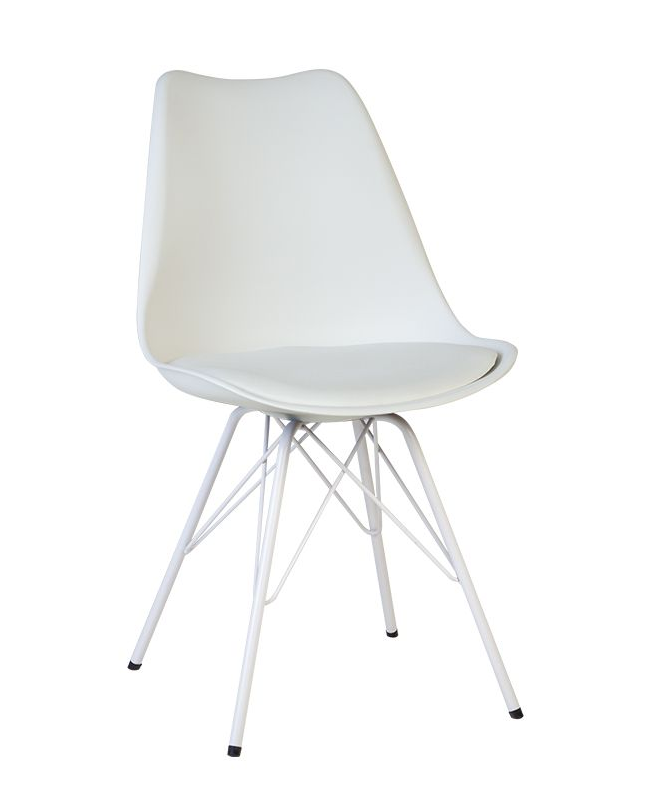 Стілець Asti 4A white м'яке сидіння ТМ Новий Стиль