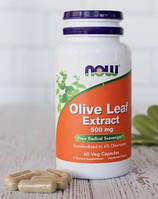 Экстракт оливковых листьев Now Foods Olive Leaf Extract 500 mg 60 веган капсул Vitaminka