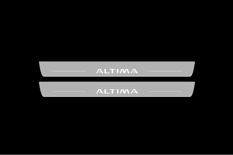 Накладки на пороги з підсвічуванням для Nissan Altima V з 2013 по 2018, фото 1
