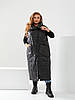 Жіночий довгий жилет, фото 7