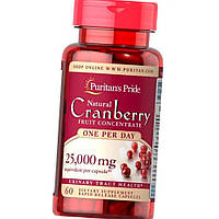 Экстракт клюквы Puritan's Pride Cranberry 25,000 mg fruit concentrate One Per Day 60 caps Vitaminka