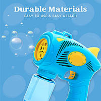 JOYIN 2 Bubble Guns с 2 раствором для пузырей для детей, в наличии только голубой цвет