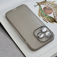 Серый пластиковый чехол для iPhone 14 Pro Max с защитой камеры, легкий тонкий