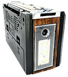 Преміальний потужний радіоприймач переносний Golon RX-381/2 USB/SD з LED ліхтарем Коричневий, фото 6