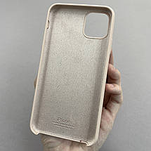 Чохол для Apple iPhone 11 Pro Max силіконовий кейс з мікрофіброю на телефон айфон 11 про макс пудровий slk, фото 2