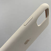 Чохол для Apple iPhone 11 Pro Max силіконовий кейс з мікрофіброю на телефон айфон 11 про макс пудровий slk, фото 3