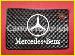 Гумовий силіконовий килимок Mercedes/автомальні липкі килимки