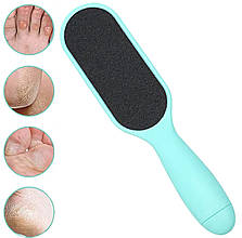 Пилка/тертка для педикюру (23.8 х 4 см) двостороння пластикова - 180. Бірюзовий