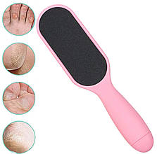 Пилка/тертка для педикюру (23.8 х 4 см) двостороння пластикова - 180. Рожевий