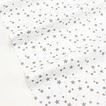 Бавовняна тканина "Дрібний зорепад" сірого кольору на білому № Е-3115, фото 2