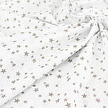 Бавовняна тканина "Дрібний зорепад" сірого кольору на білому № Е-3115, фото 3