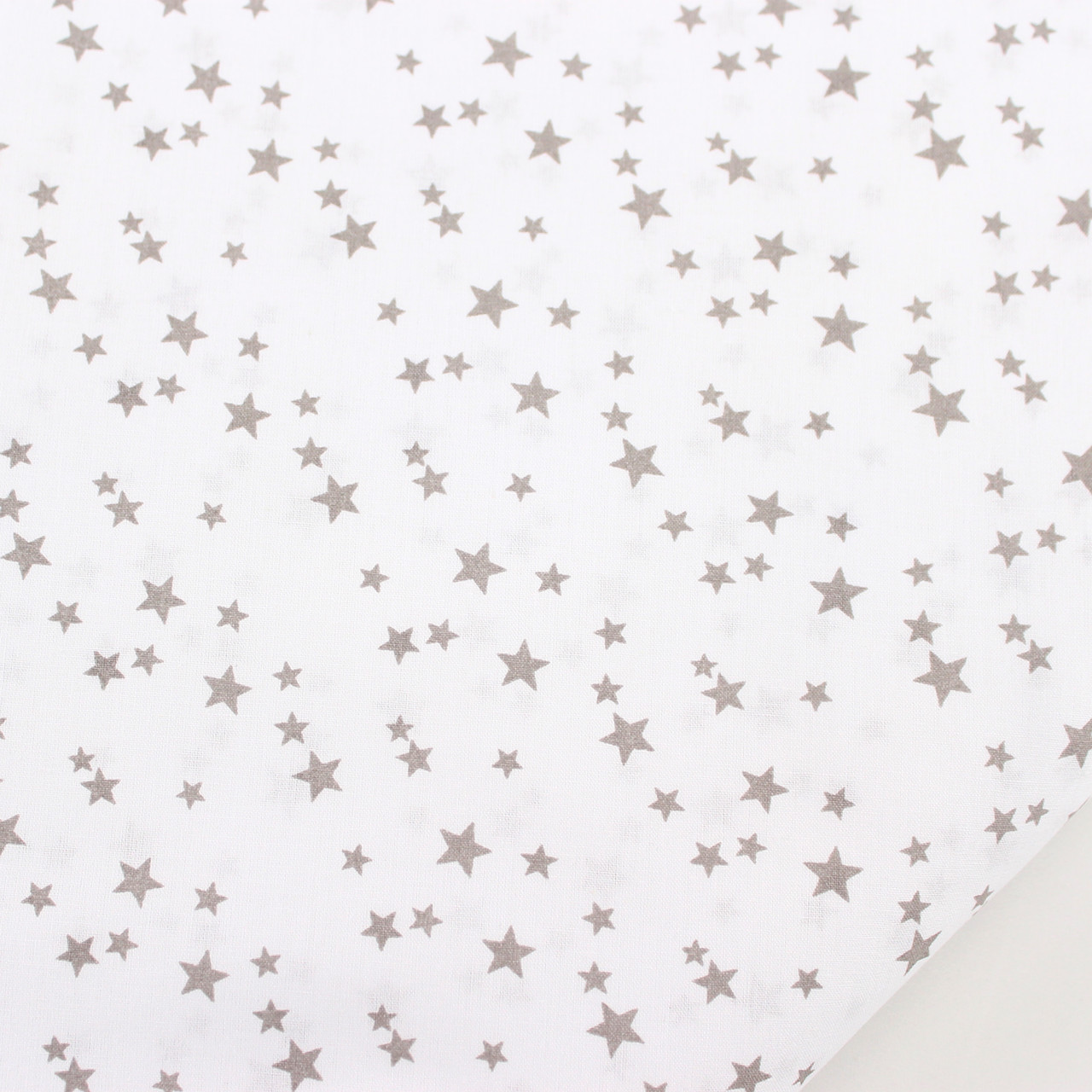 Бавовняна тканина "Дрібний зорепад" сірого кольору на білому № Е-3115, фото 1