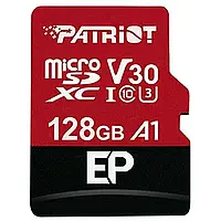 Карта пам&apos;яті PATRIOT 128 GB microSDXC UHS-I U3 V30 A1 EP+SD адаптер PEF128GEP31MCX