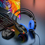 Навушники HOCO W105 Joyful gaming headphones Blue, фото 5
