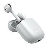 Бездротові навушники Baseus Encok True Wireless Earphones W04 White, фото 5