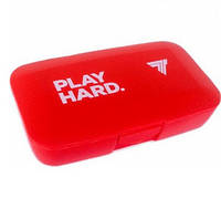 Контейнер для таблеток Pillbox Play Hard red Топ продаж Vitaminka
