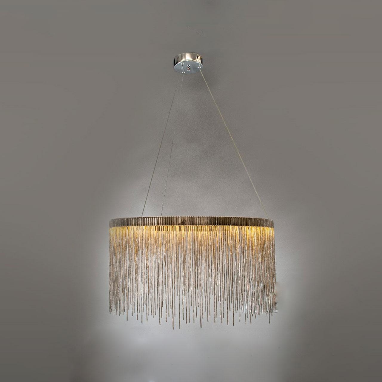 Підвісна світлодіодна люстра 33 Вт колір каркасу хром D-LDS-711Y-HR, фото 1