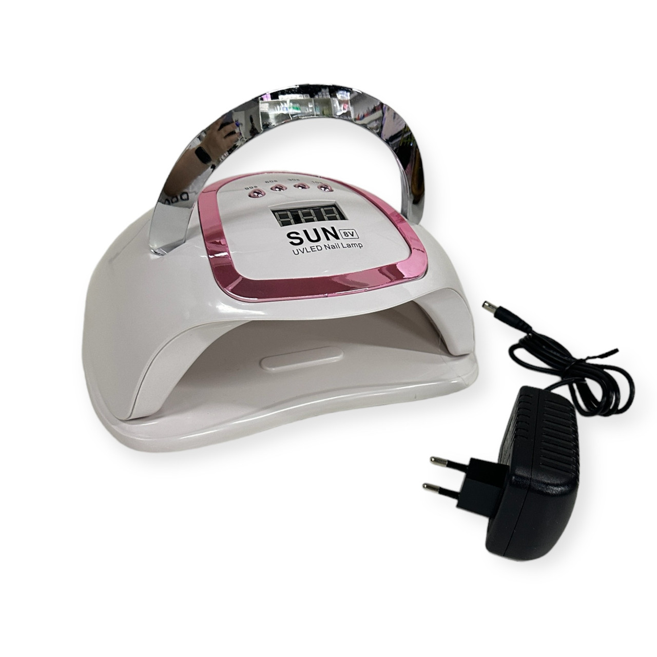 Лампа UV/LED для манікюру S8V UVLED 168 вт, рожева