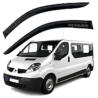 Дефлекторы окон ветровики Renault Trafic / Opel Vivaro 2001-2014 скотч Ширина 8 см эконом AV-Tuning