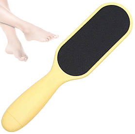 Тертка двостороння для педикюру/для видалення огрубілої шкіри Жовтий (180)