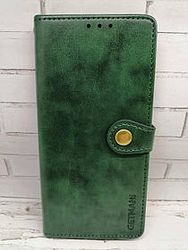 Чохол-книжка для Xiaomi Redmi Note 12S з бічною підставкою Getman зелений