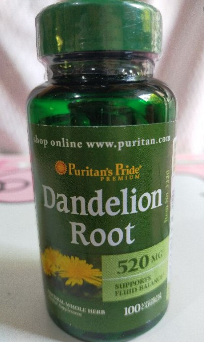 Корень лекарственного одуванчика Puritan's Pride Dandelion Root 520 mg 100 капс Vitaminka - фото 3 - id-p1920644302