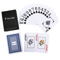 Игральные карты для покера Poker Club пластиковые 54шт IS, код: 7848341