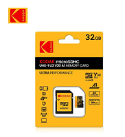 Карта памяти micro SD Kodak 32Gb U3, A1 class 10 + адаптер