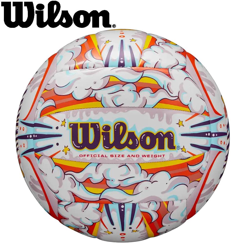 М'яч для пляжного волейболу спортивний ігровий м'яч для пляжу Wilson Graffiti Peace розмір №5