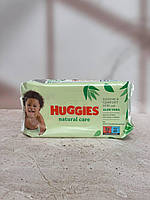 Влажные салфетки Huggies Natural Care 56 шт/уп