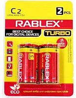 Батарейка лужна Rablex R14 turbo (C) 1.5V