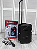 Bluetooth колонка-валіза Kimiso QS-2806, 8", 80Вт, пульт керування, дротовий мікрофон, фото 2